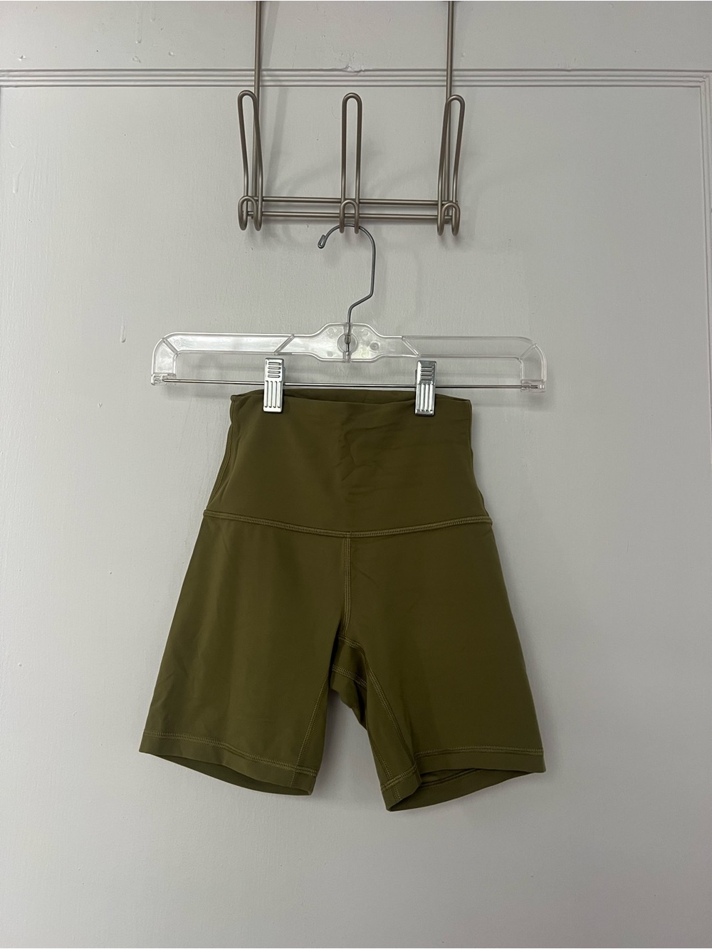 lululemon athletica Olive Green High-Rise Bike Shorts